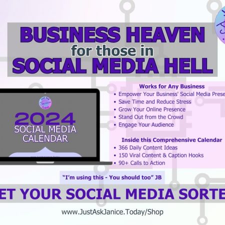 THE Business Social Media Calendar 2024